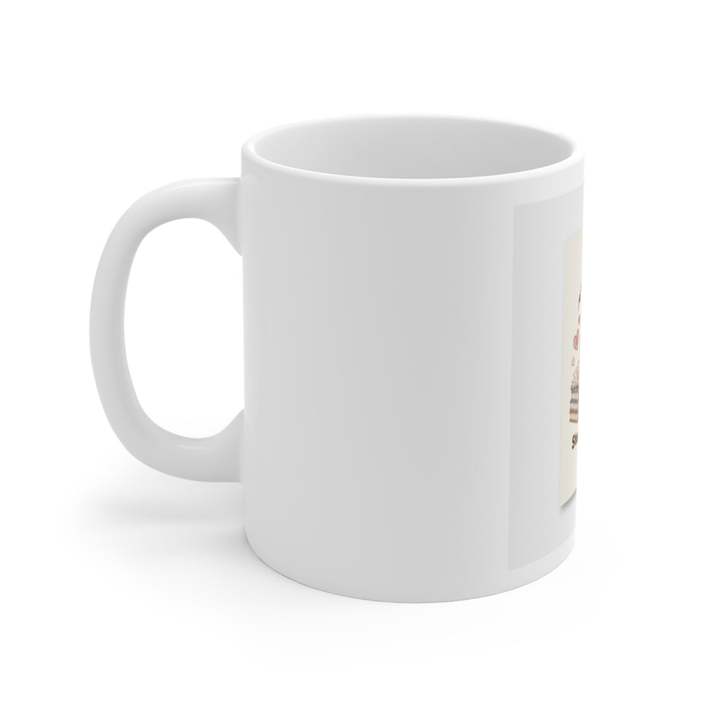 Study Buddy Vibes Cat Mug 11oz