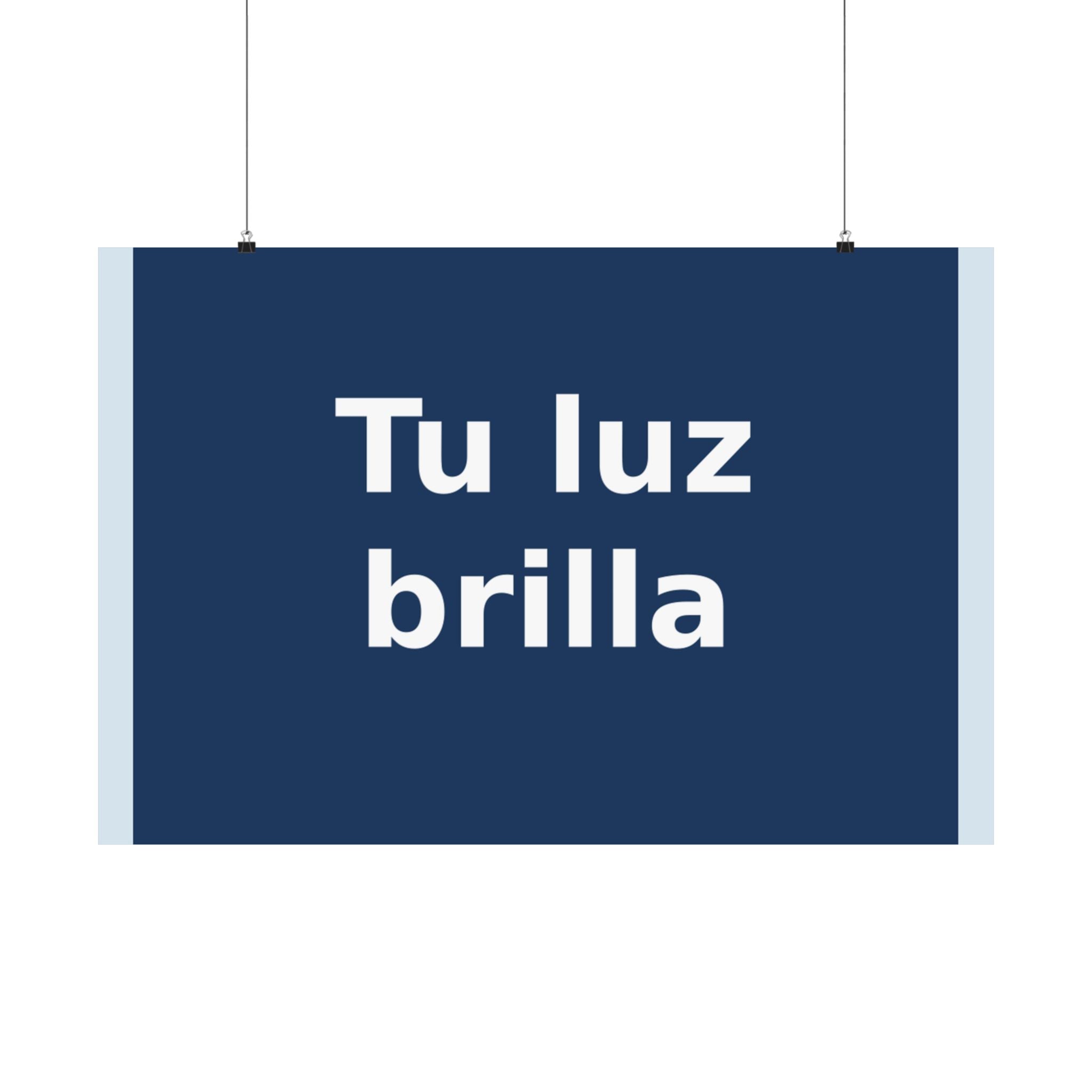 "Tu luz brilla" Black Cat Poster | Trendy Gift for Her | Lifestyle | KayKay Classics