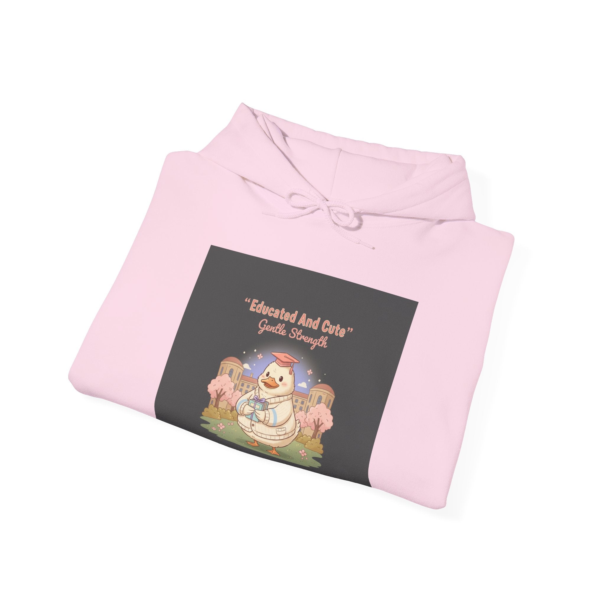 Duck In A Cardigan Hoodie – Educated and Cute Gentle Strength