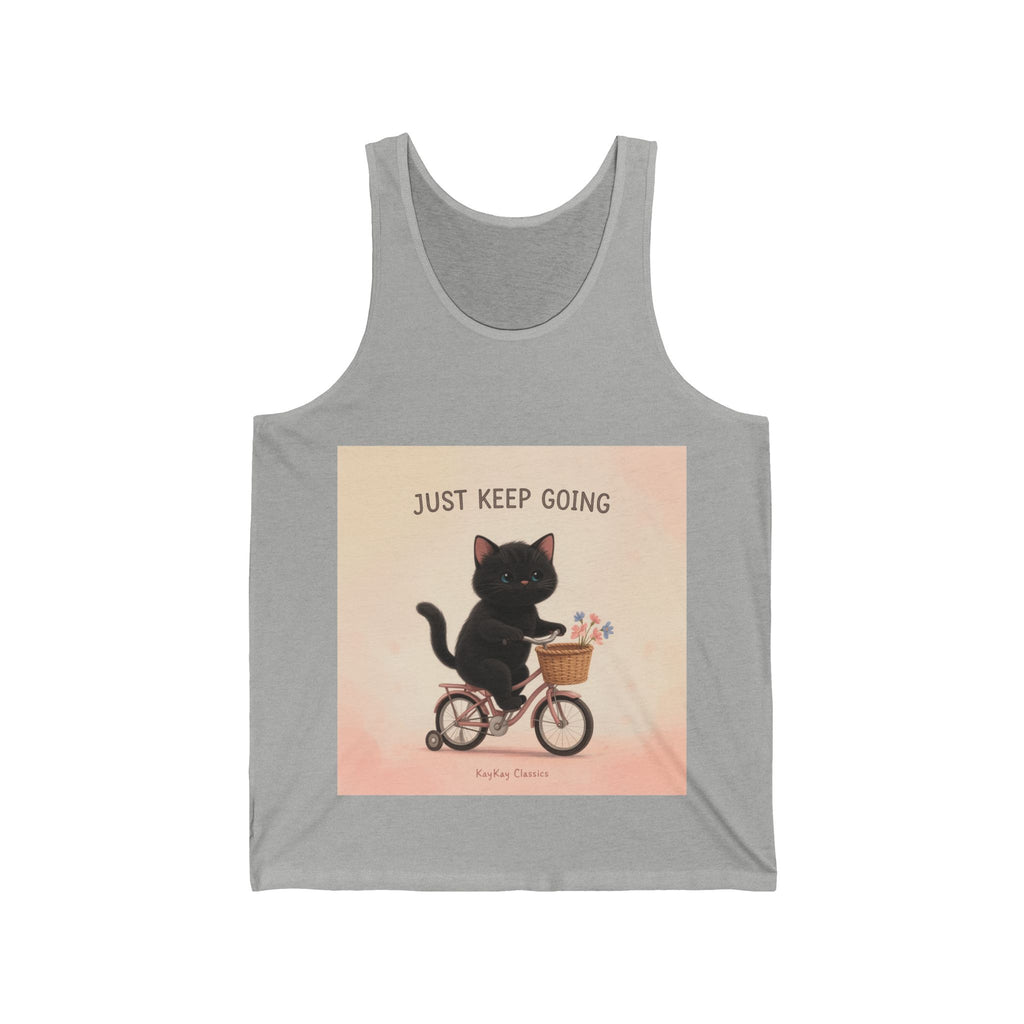 "Life Behind Bars" Black Cat Tank Top | College Girl Gift | Fashion | KayKay Classics