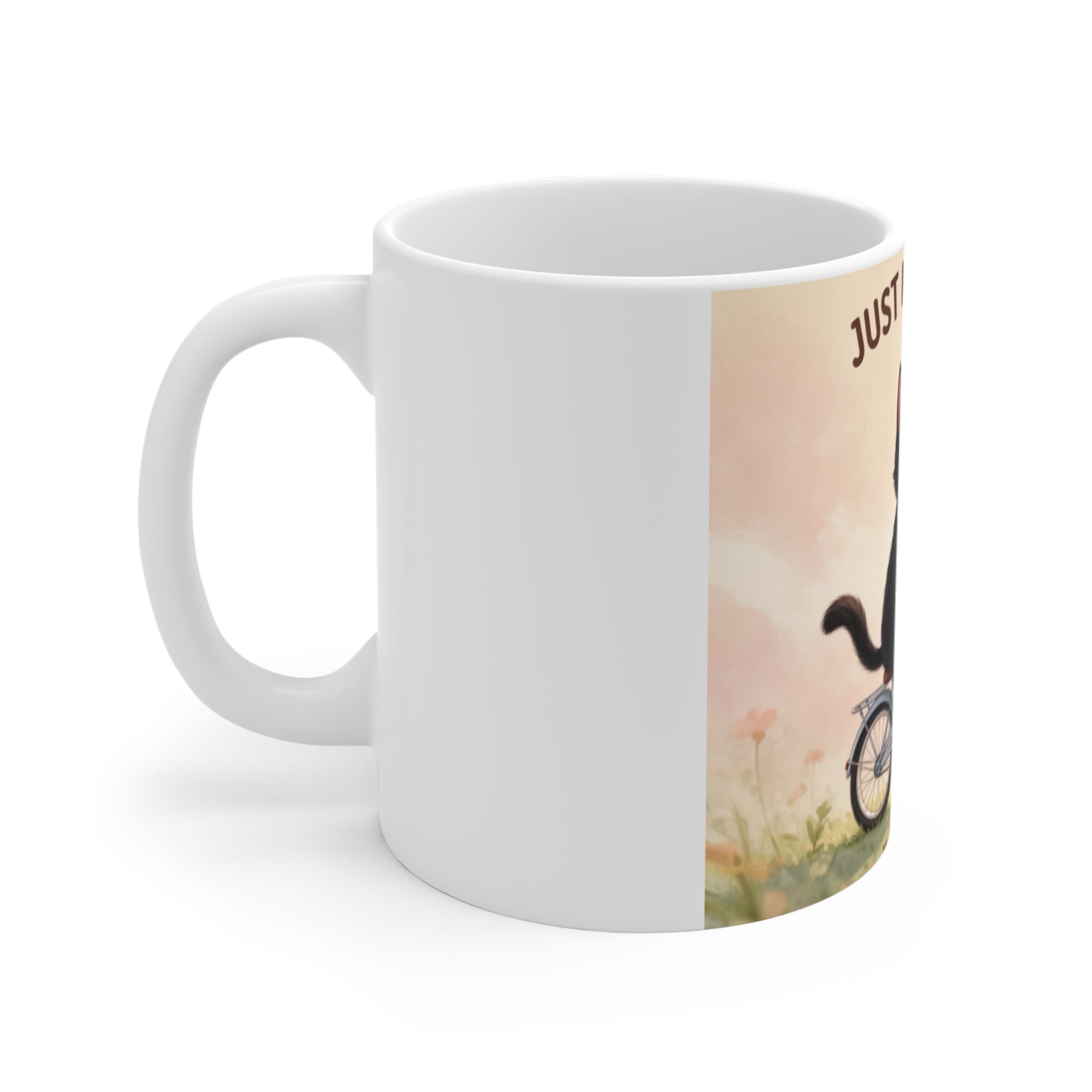 JUST KEEP GOING Cat Mug 11oz