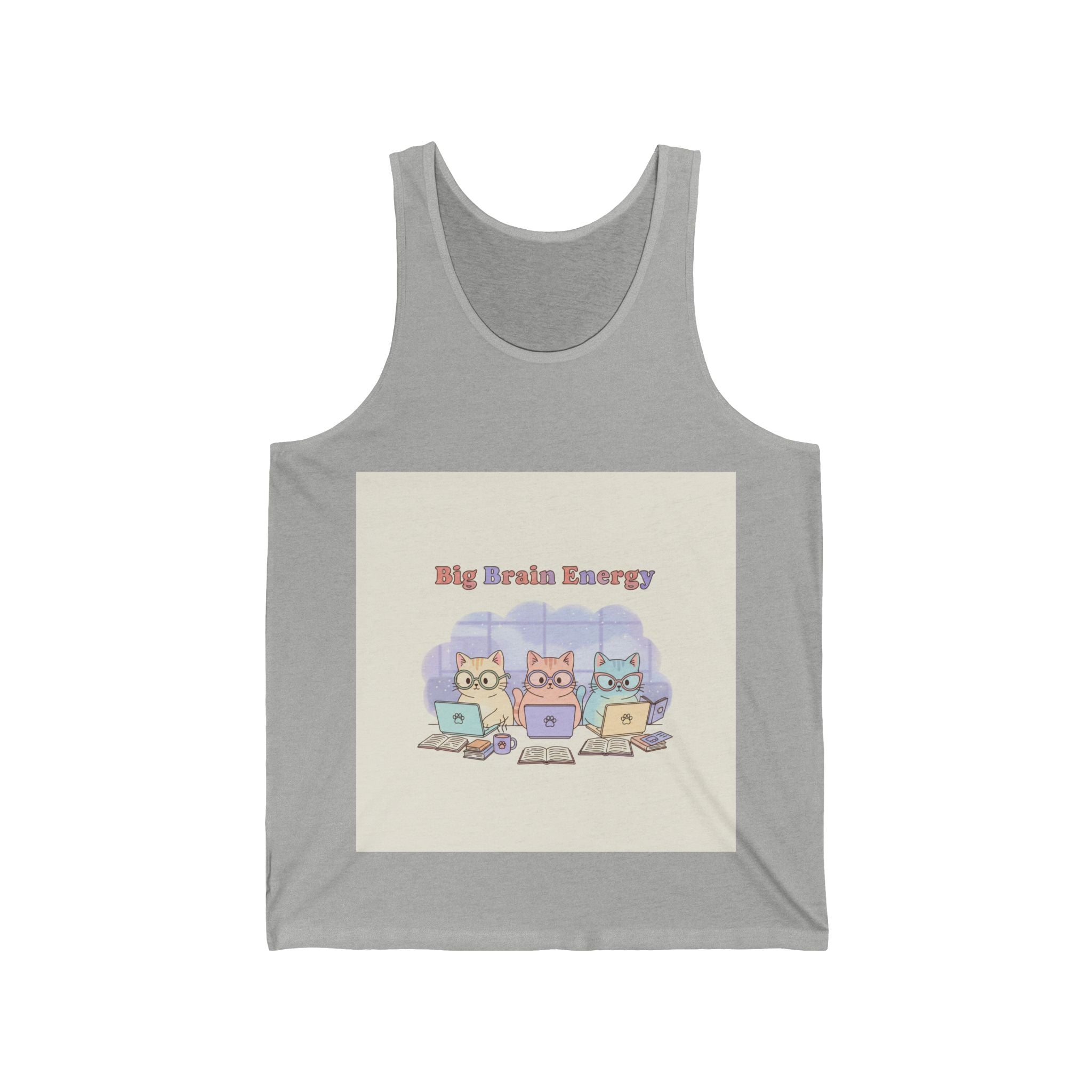 Big Brain Energy Cats Tank Top