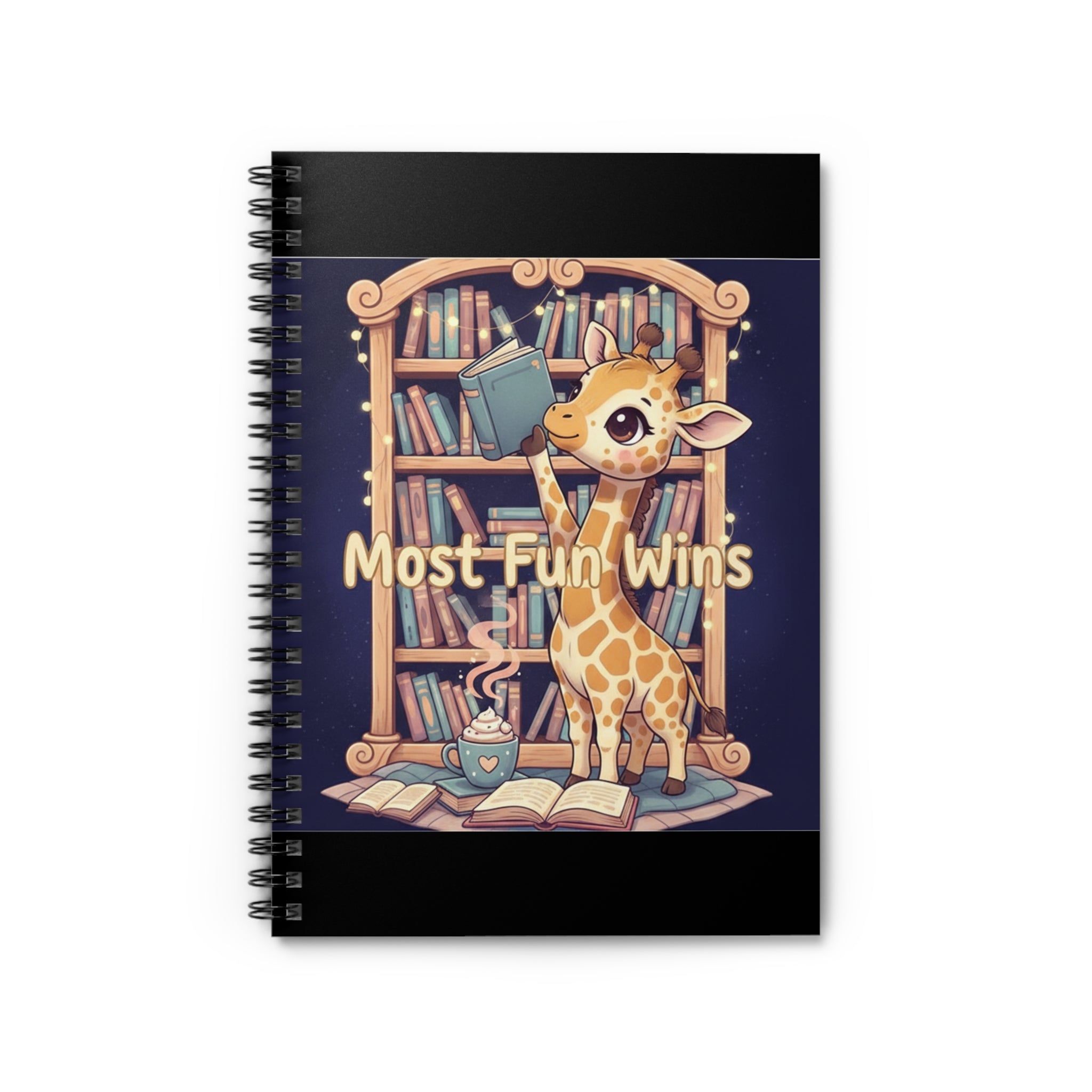 Giraffe Spiral Notebook – Most Fun Wins