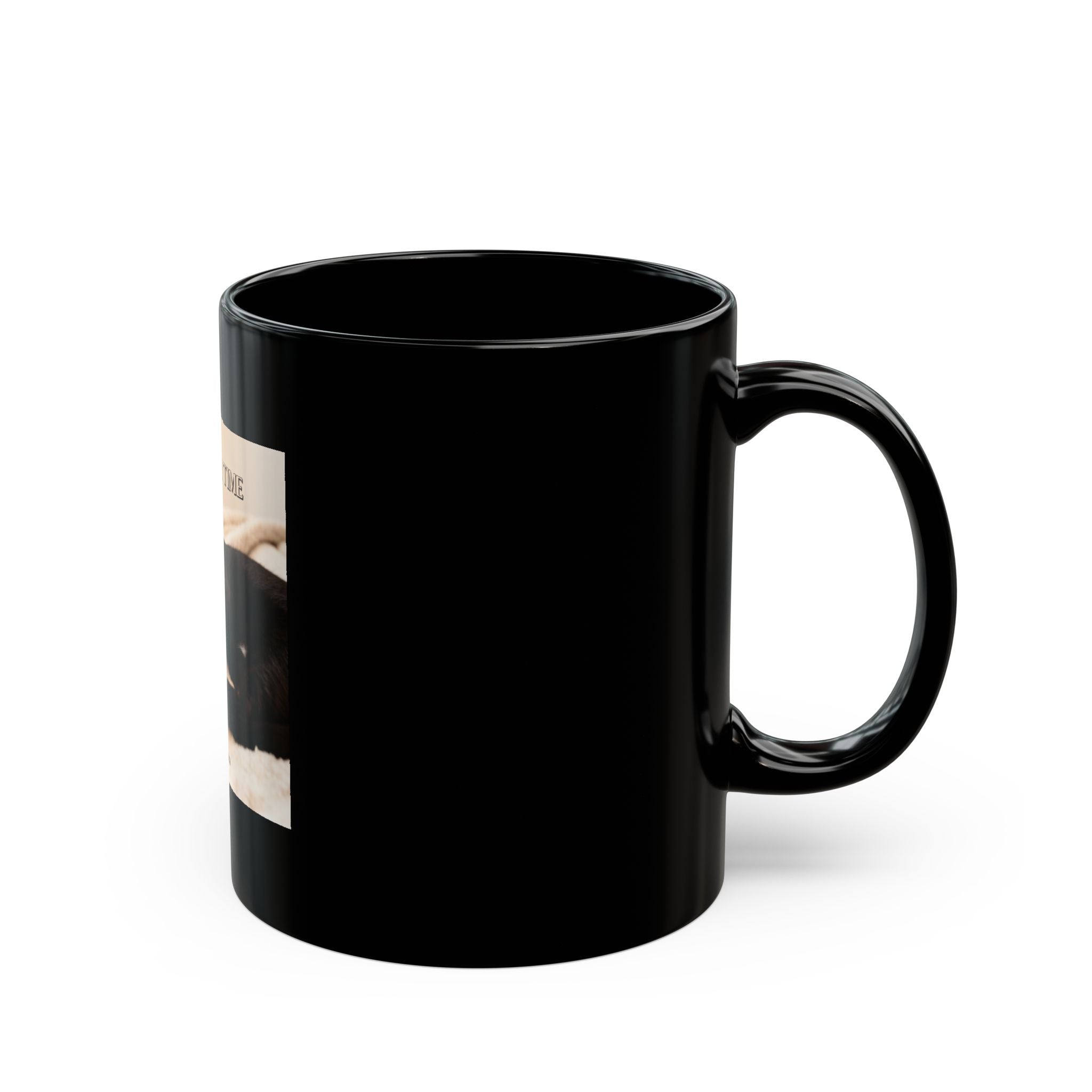 TAKE YOUR TIME Black Mug