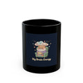 Big Brain Energy Hamster Black Mug 11oz