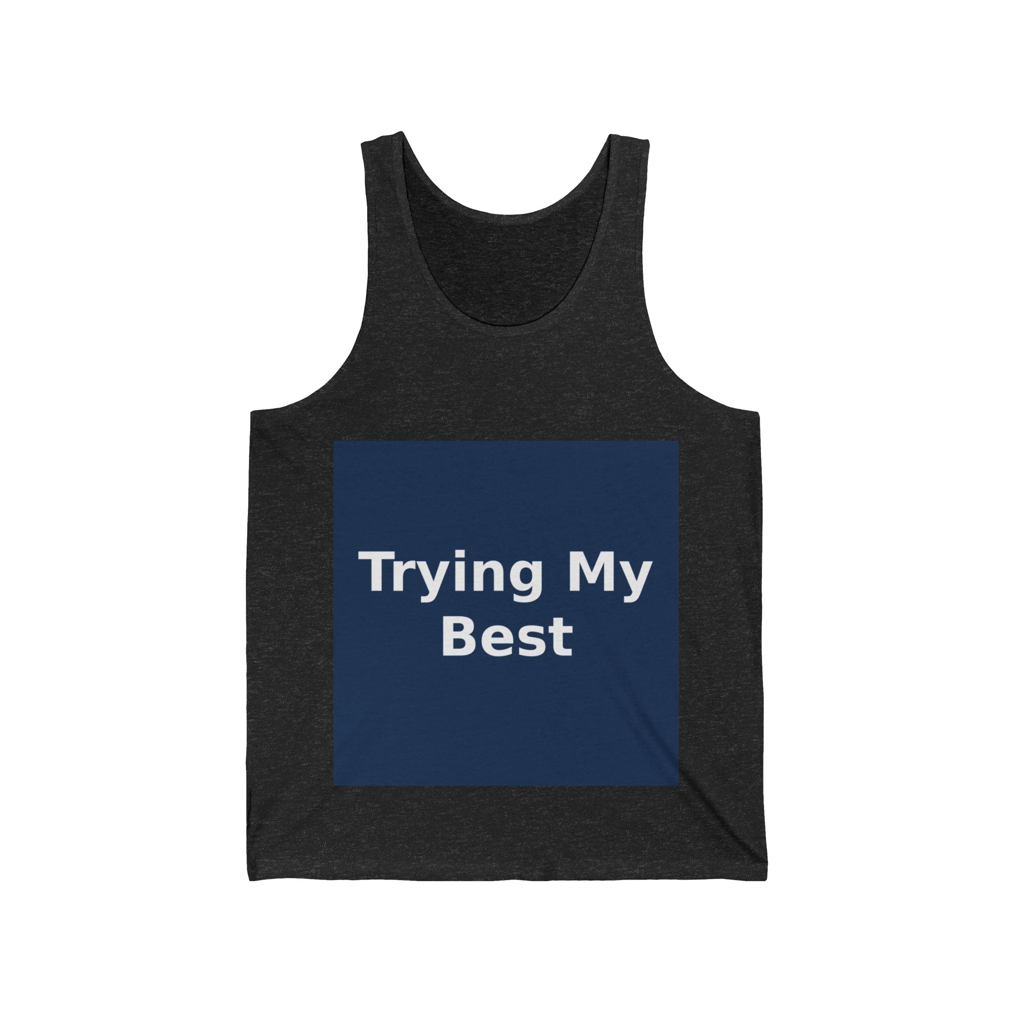 "Trying My Best" Black Cat Tank Top | College Girl Gift | Fashion | KayKay Classics