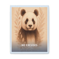 "No Excuses" Black Cat Canvas | College Girl Gift | Fashion | KayKay Classics