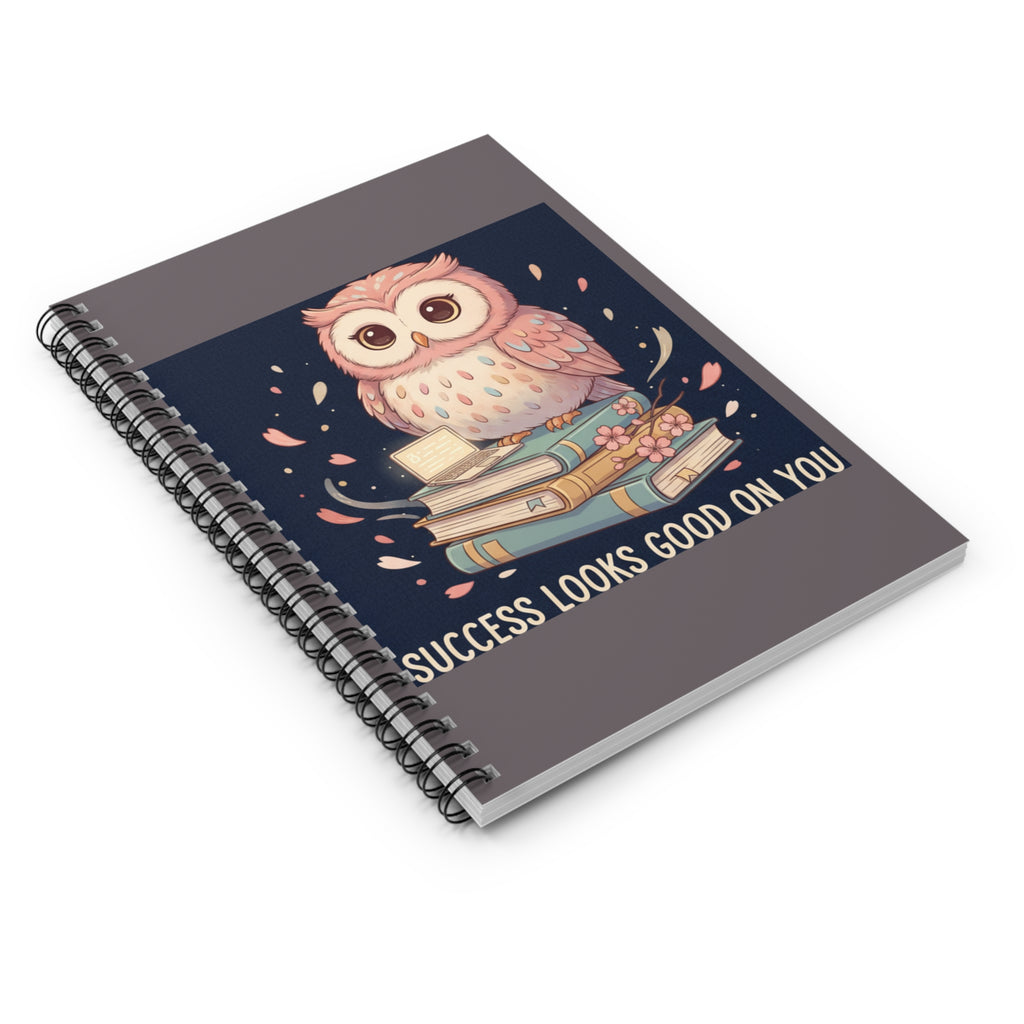 Owl Spiral Notebook – Success Looks Good on You