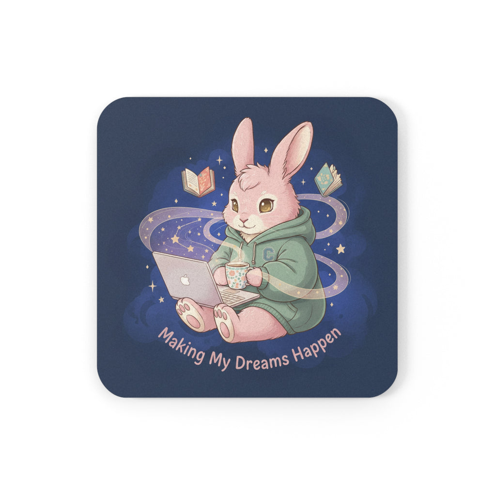Rabbit Cork Coaster – Making My Dreams Happen