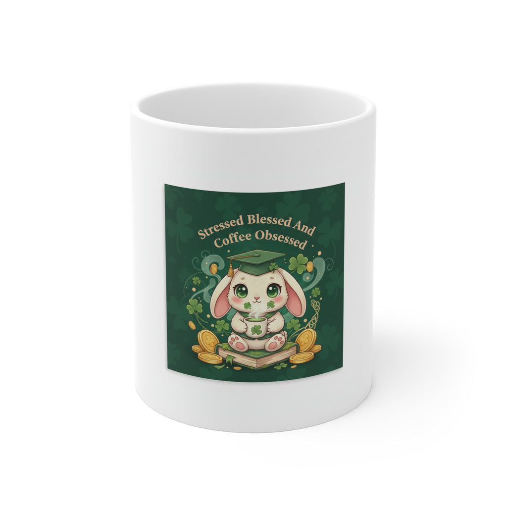 Stressed Blessed and Coffee Obsessed Mug 11oz