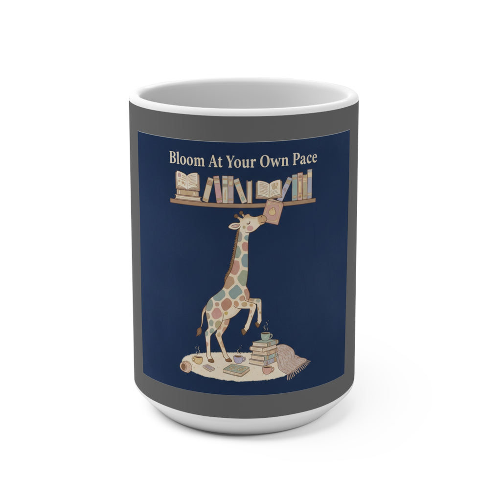 Giraffe Mug 15oz – Bloom at Your Own Pace