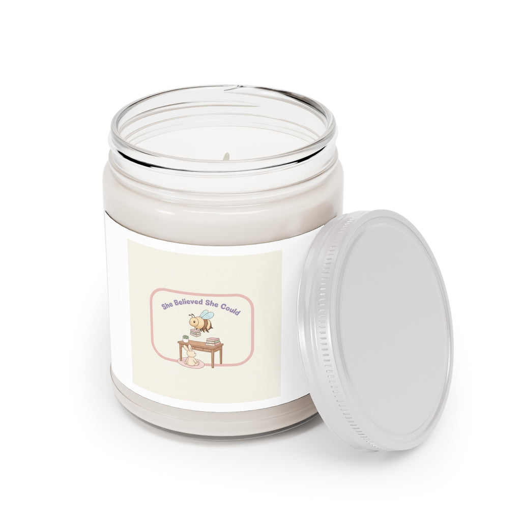 She Believed She Could Bee and bunny Scented Candle