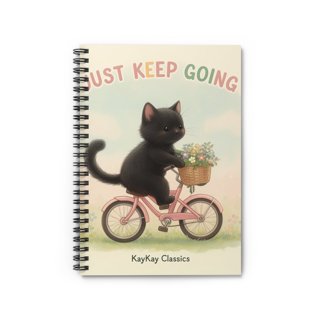 JUST KEEP GOING Spiral Notebook