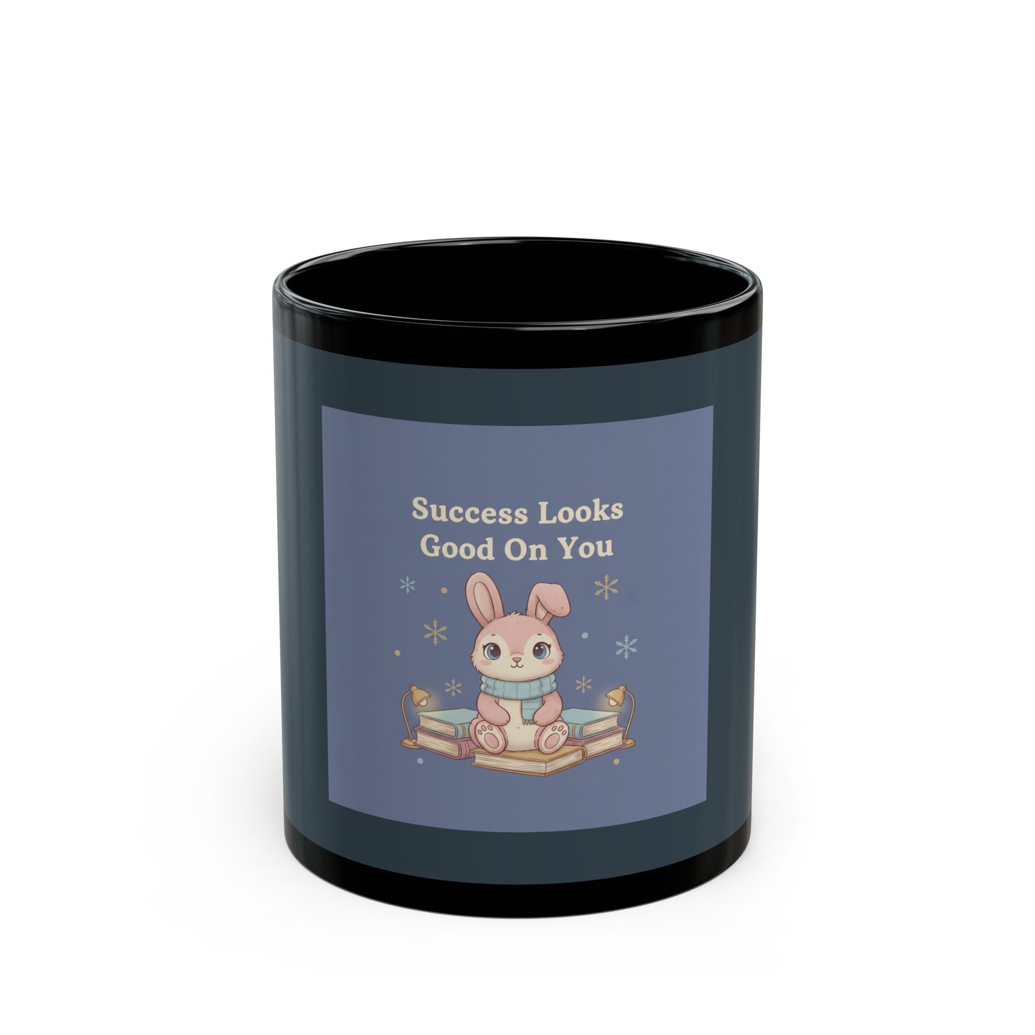 Rabbit Black Mug 11oz – Success Looks Good on You
