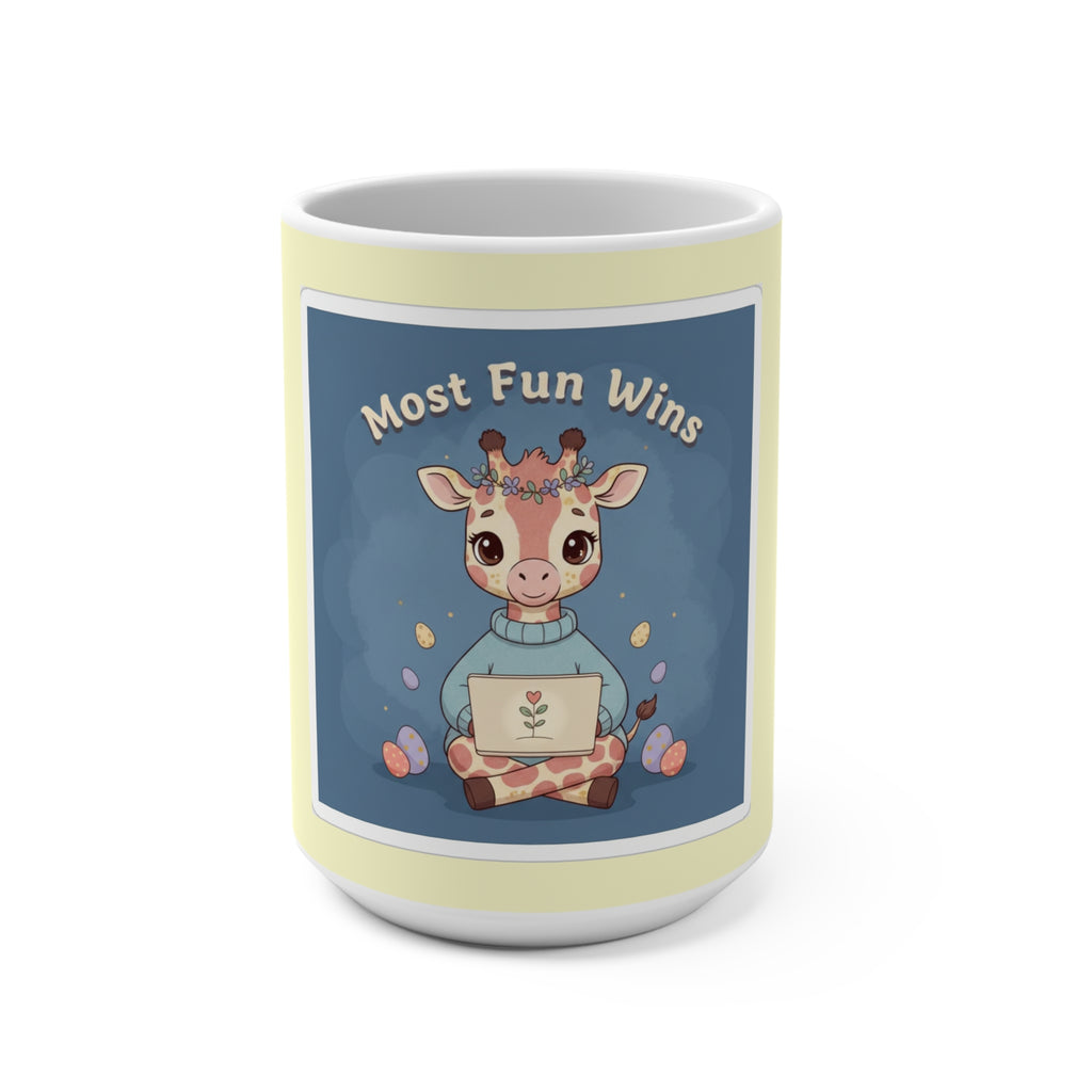 Giraffe Mug 15oz – Most Fun Wins