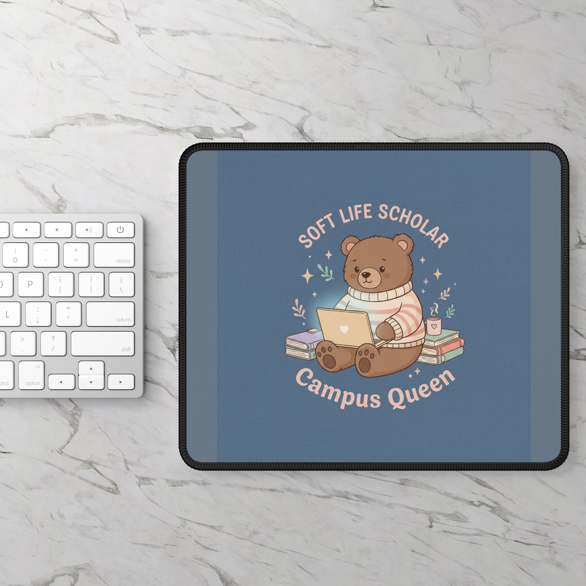 Bear Mouse Pad – Soft Life Scholar Campus Queen
