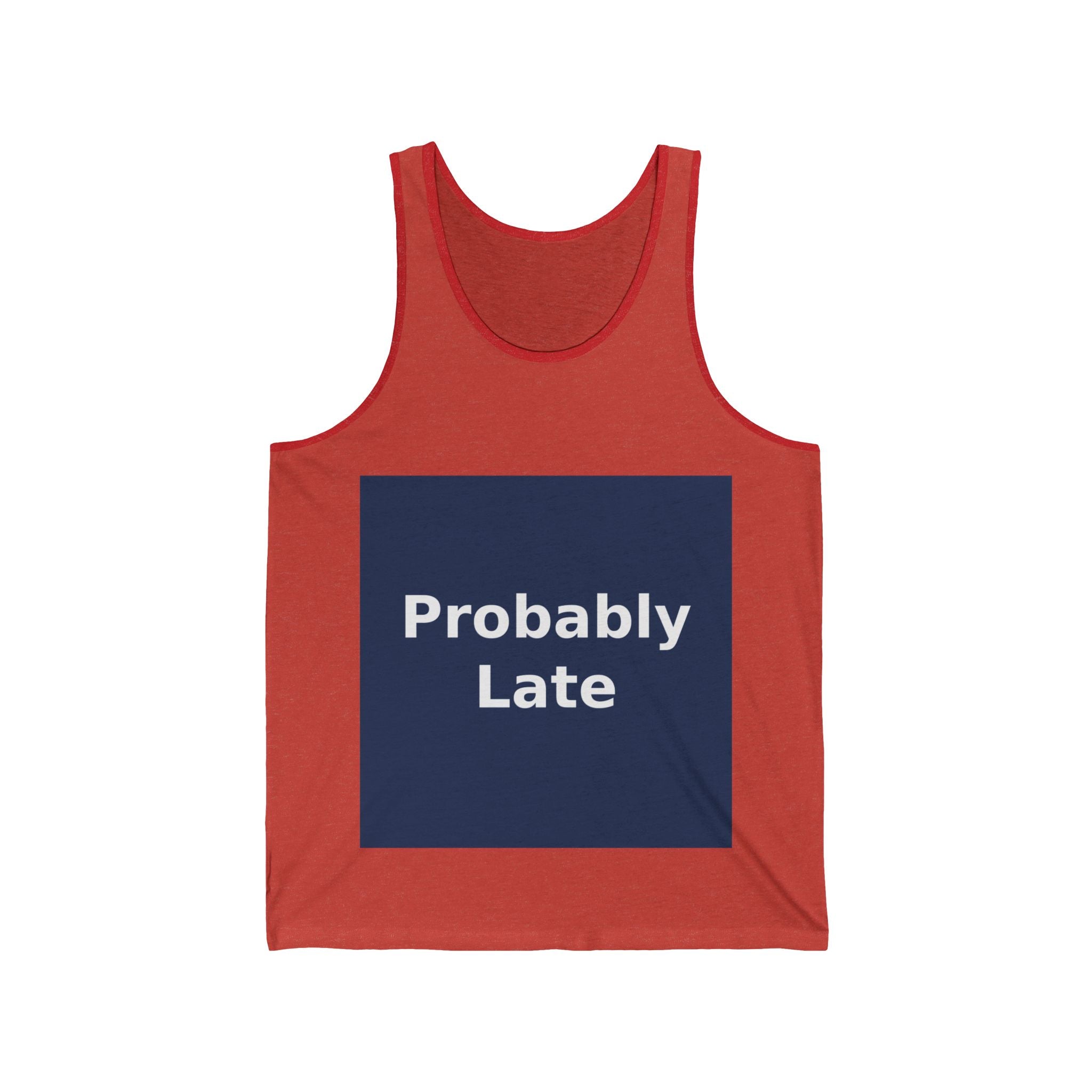 "Probably Late" Black Cat Tank Top | College Girl Gift | Fashion | KayKay Classics
