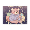 Bear Canvas Print – Gentle Strength Bloom Thrive