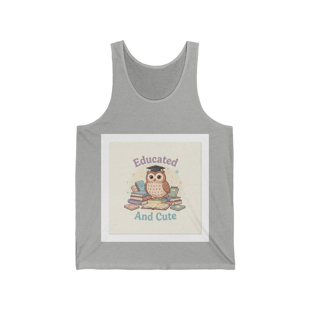 Educated And Cute Owl Tank Top