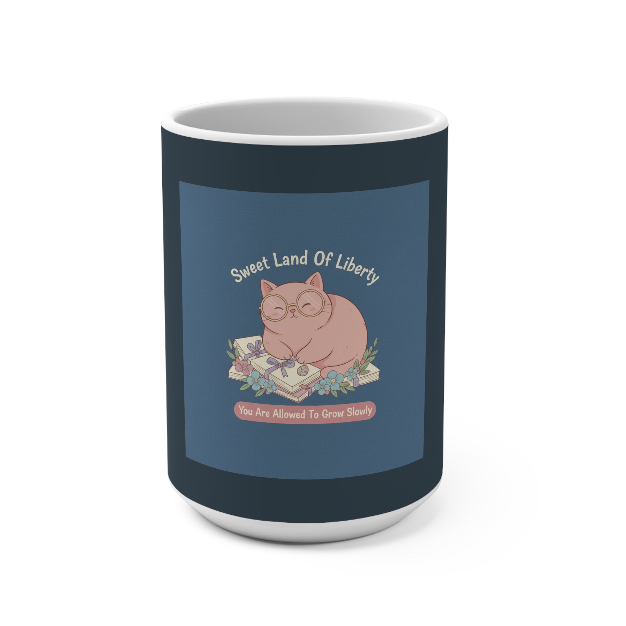 Cat Mug 15oz – Sweet Land of Liberty