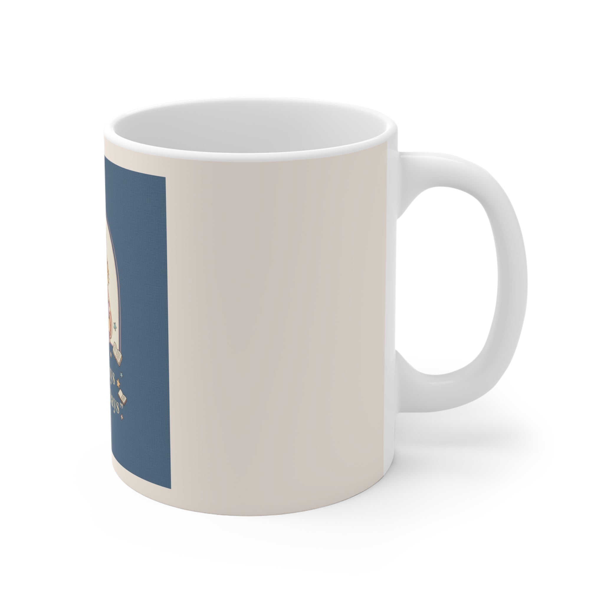 Cat Mug 11oz – Library Days Are the Best Days