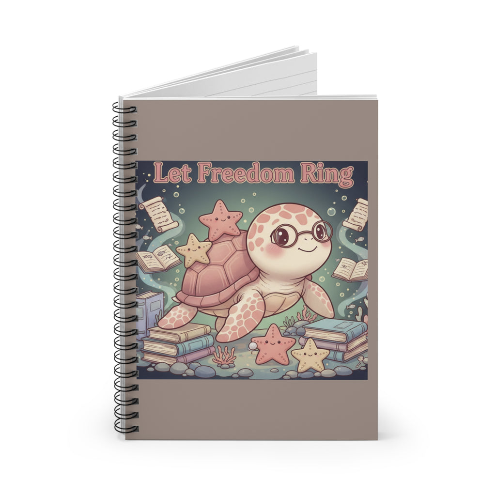 Turtle Spiral Notebook – Let Freedom Ring