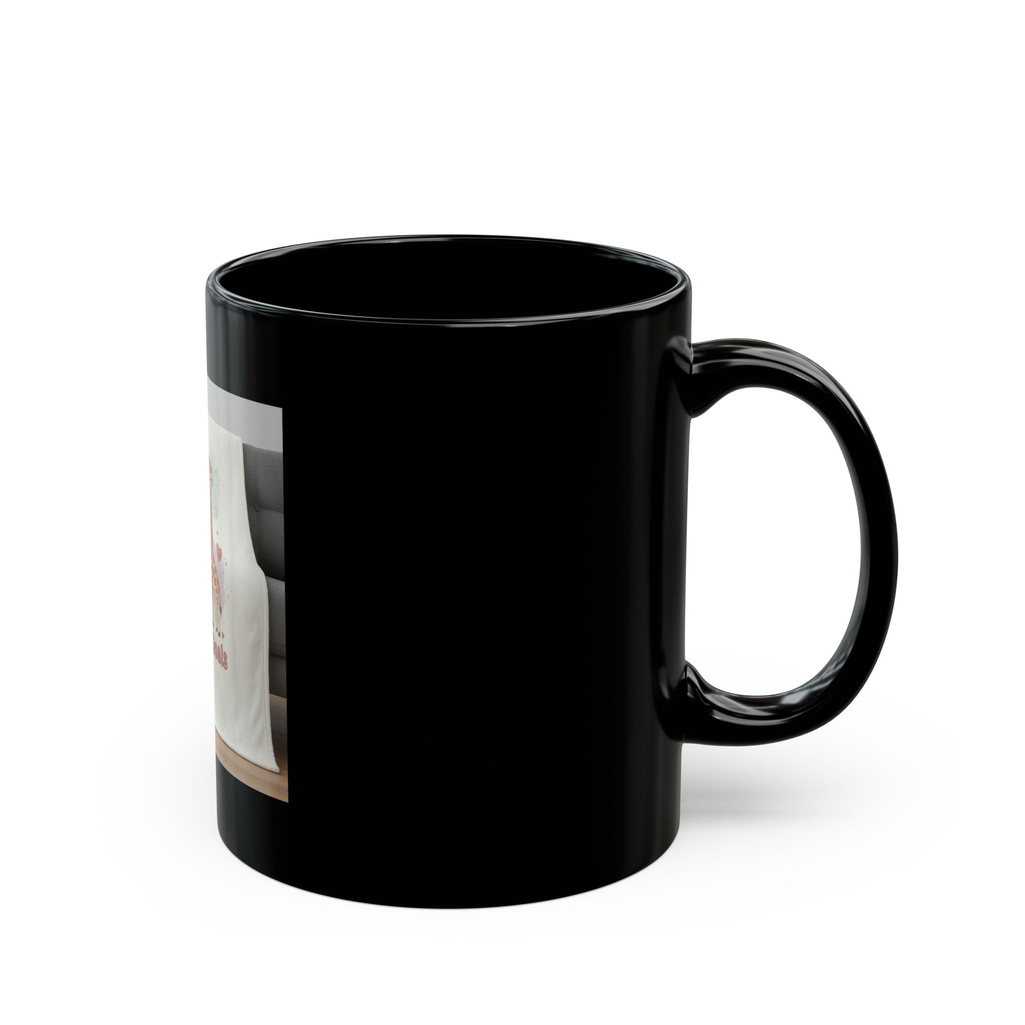 Goals On Goals Giraffe Black Mug 11oz