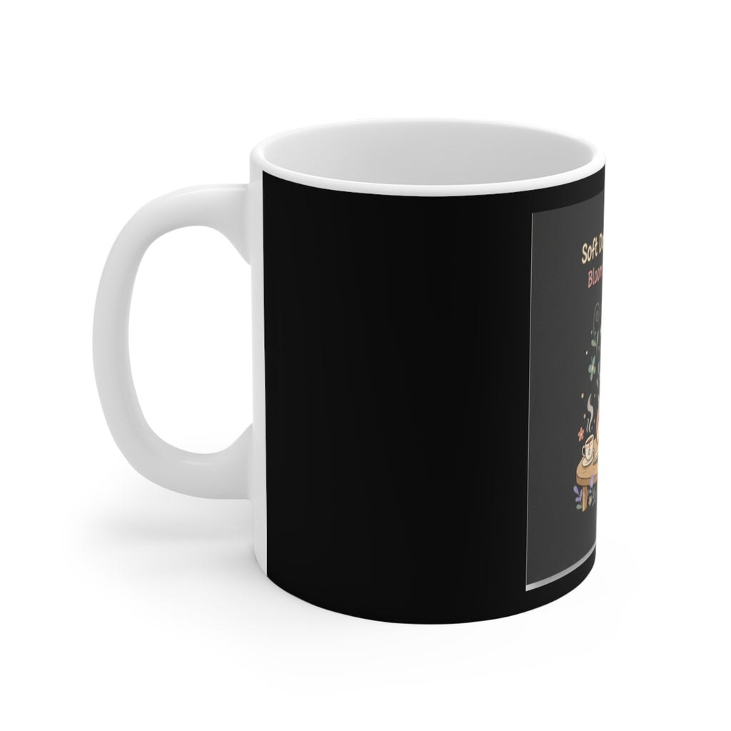 Duck In A Cardigan Mug 11oz – Soft Doesnt Mean Weak Bloom at Your Own