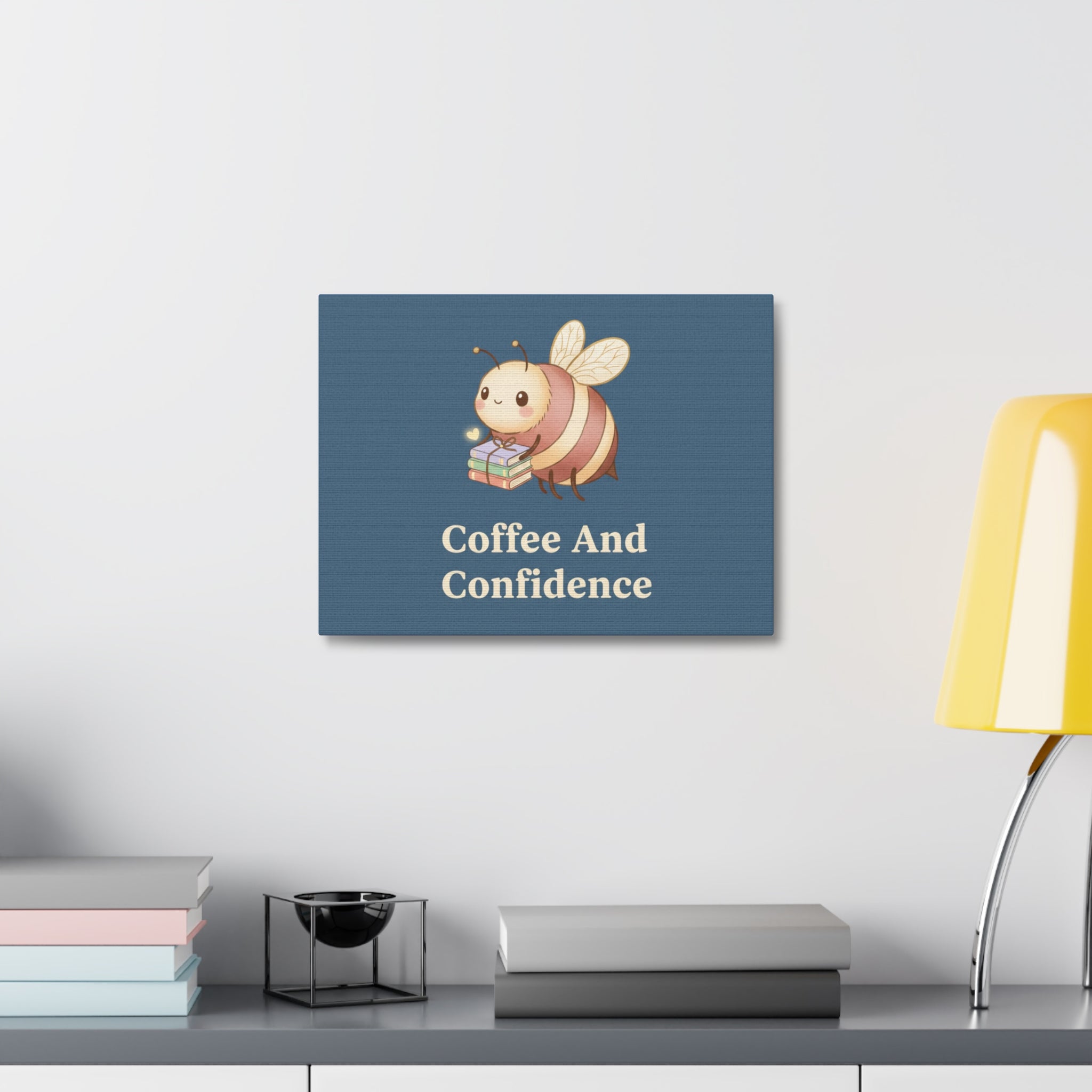 Bee Canvas Print – Coffee and Confidence