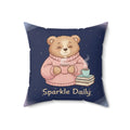 Bear Square Pillow – Sparkle Daily