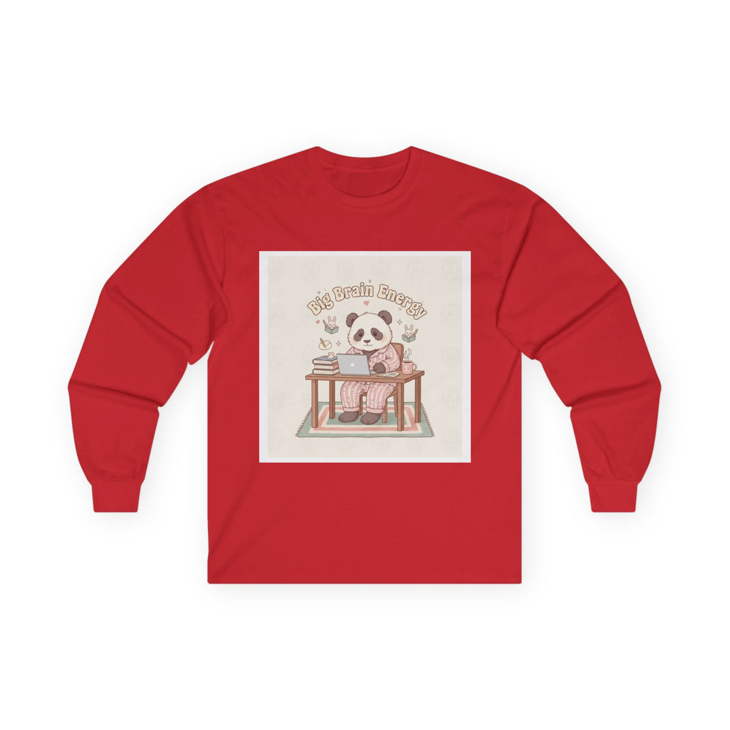 Big Brain Energy Panda Long Sleeve Tee