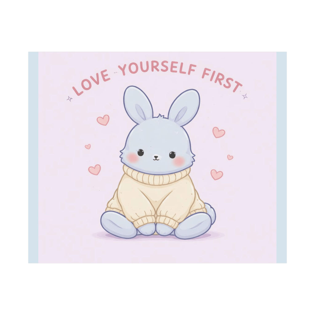 "LOVE YOURSELF FIRST" Black Cat Poster | College Girl Gift | Fashion | KayKay Classics