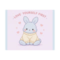 "LOVE YOURSELF FIRST" Black Cat Poster | College Girl Gift | Fashion | KayKay Classics