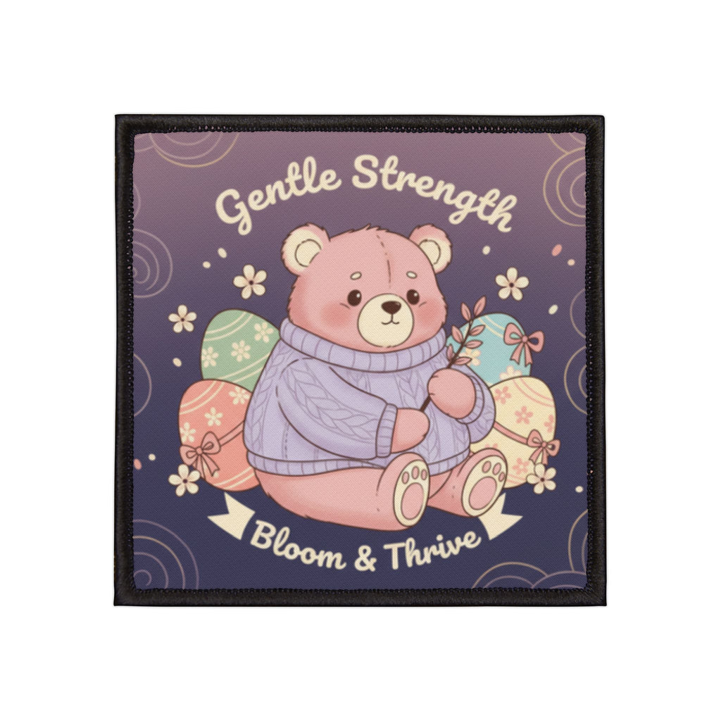 Bear Iron-On Patch – Gentle Strength Bloom Thrive