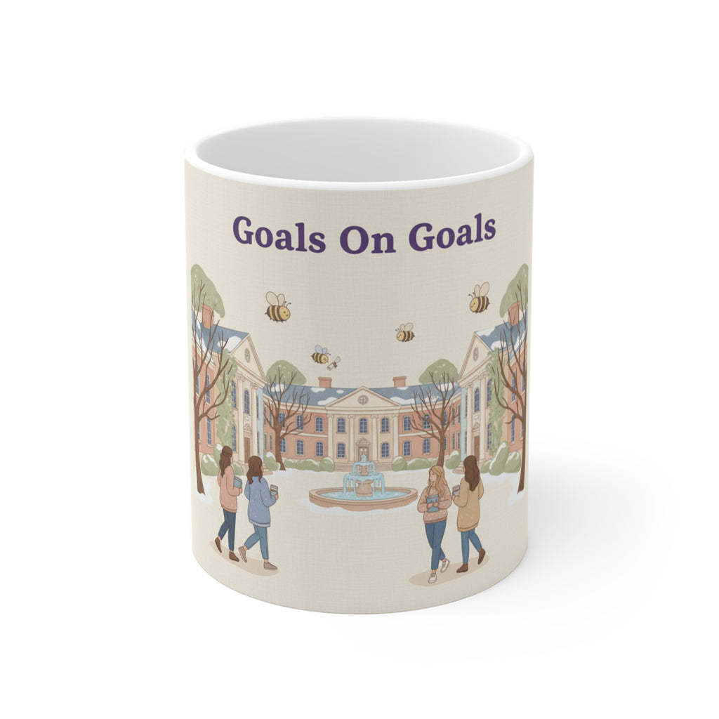 Goals On Goals Bees Mug 11oz
