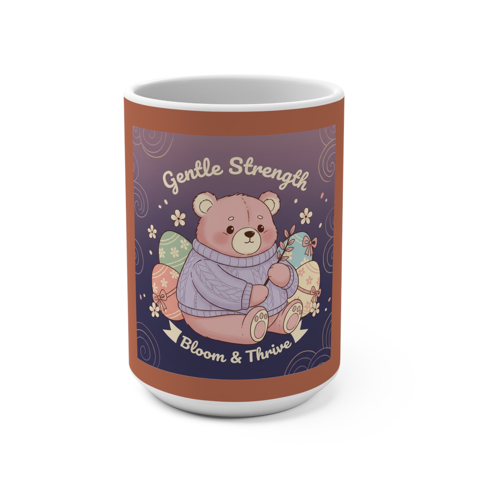 Bear Mug 15oz – Gentle Strength Bloom Thrive