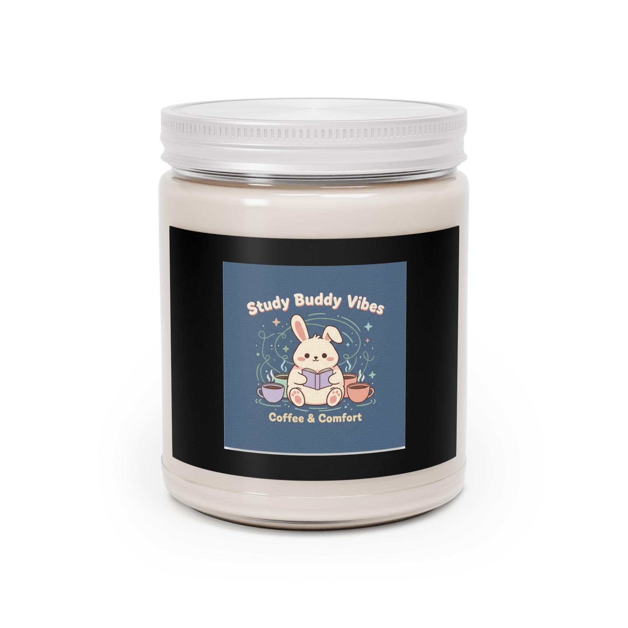 Bunny Scented Candle – Study Buddy Vibes Coffee Comfort