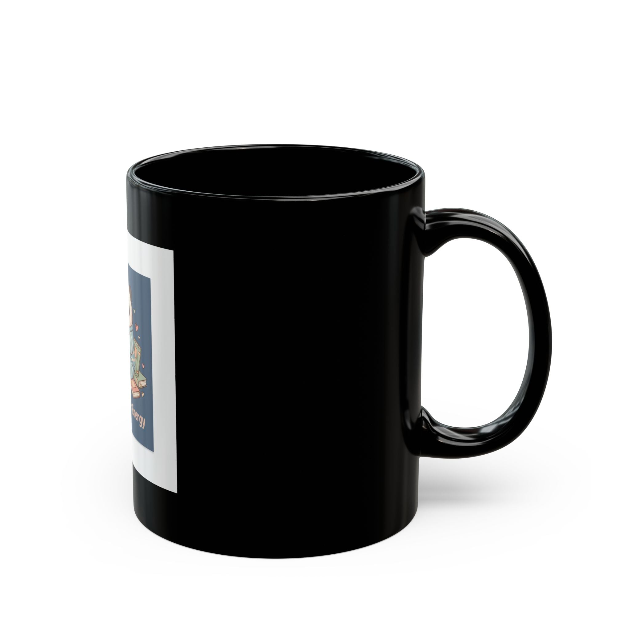 Main Character Energy Black Mug 11oz