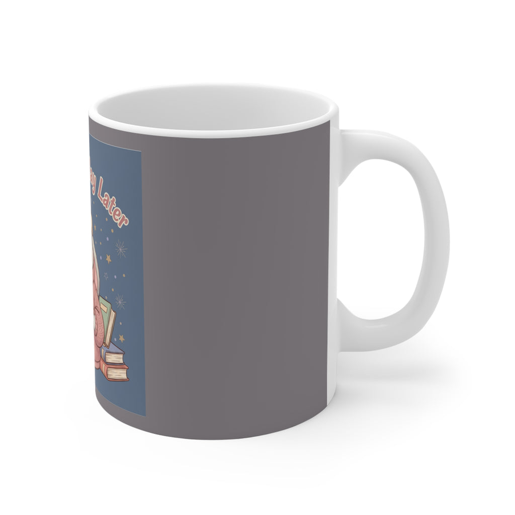 Rabbit Mug 11oz – Study Now, Slay Later