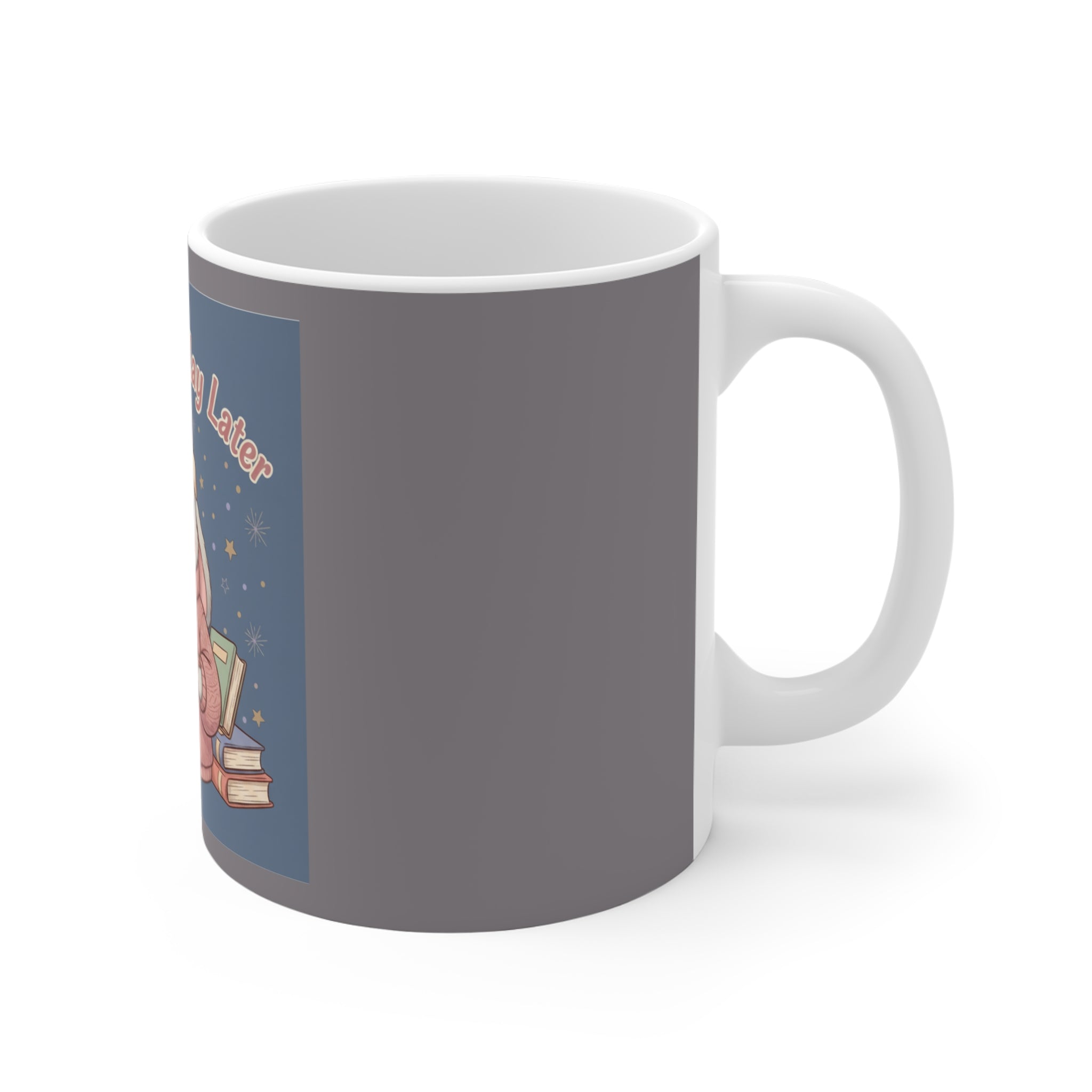 Rabbit Mug 11oz – Study Now, Slay Later