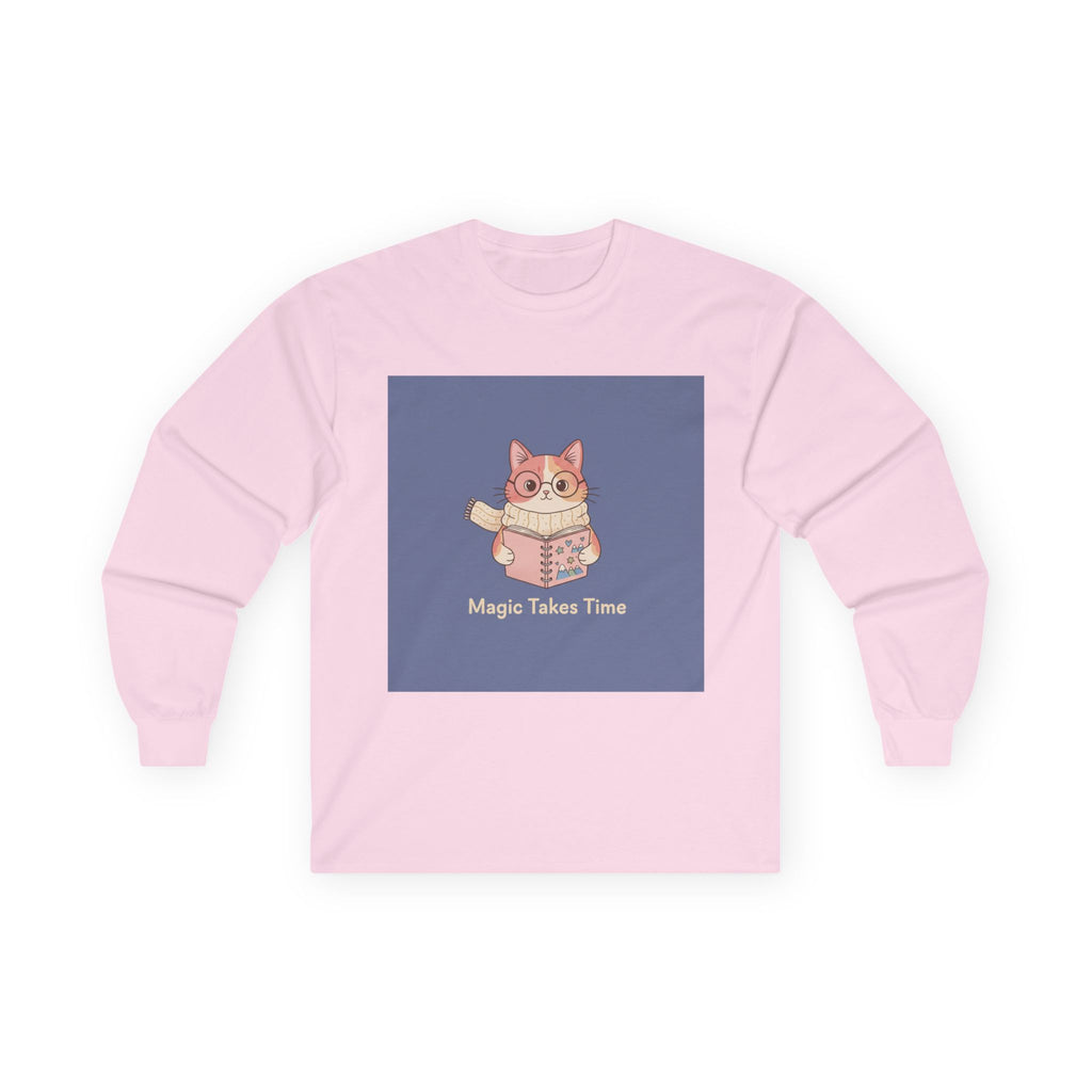 Cats With Glasses Long Sleeve Tee – Magic Takes Time