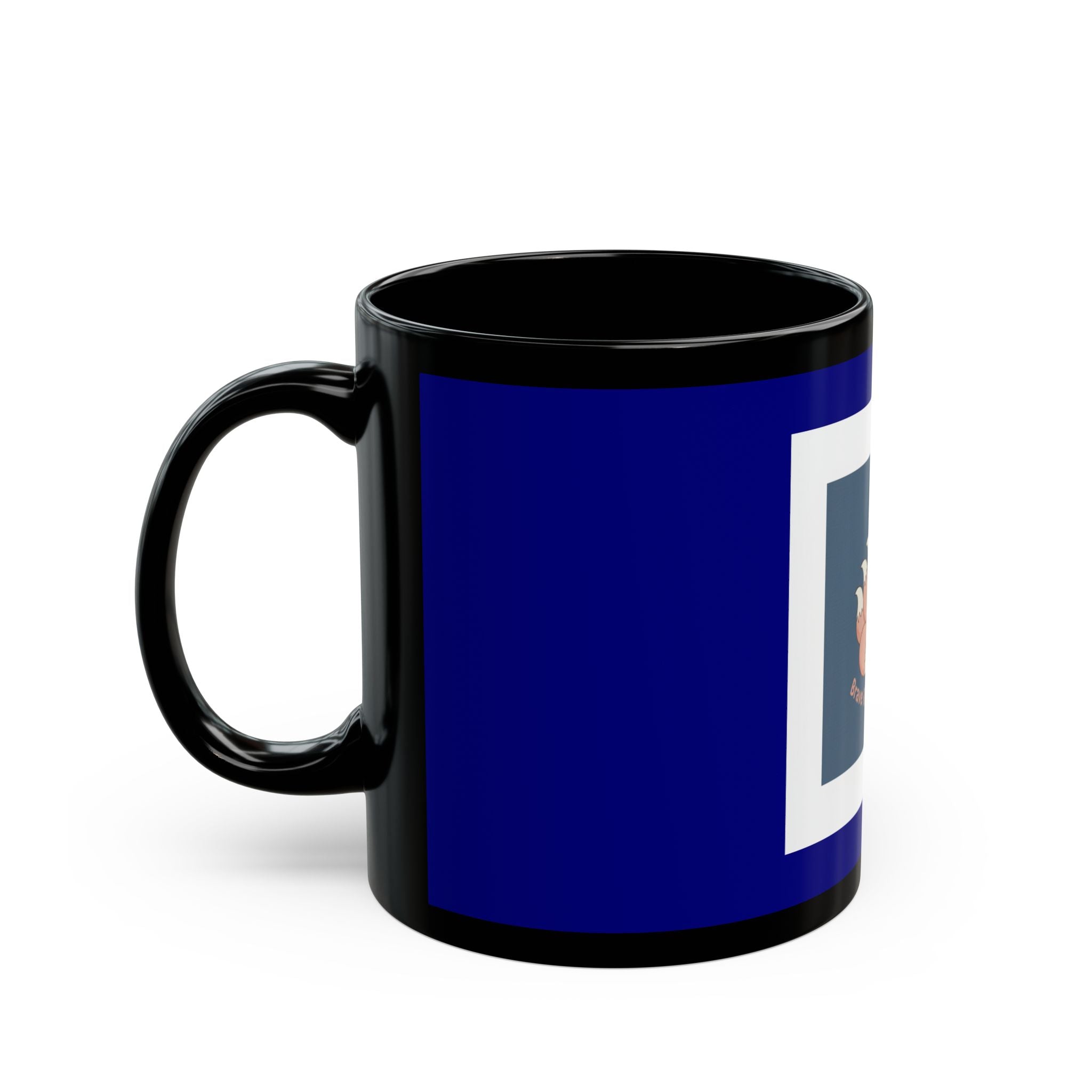 Fox Black Mug 11oz – Brave Runs in Her Blood