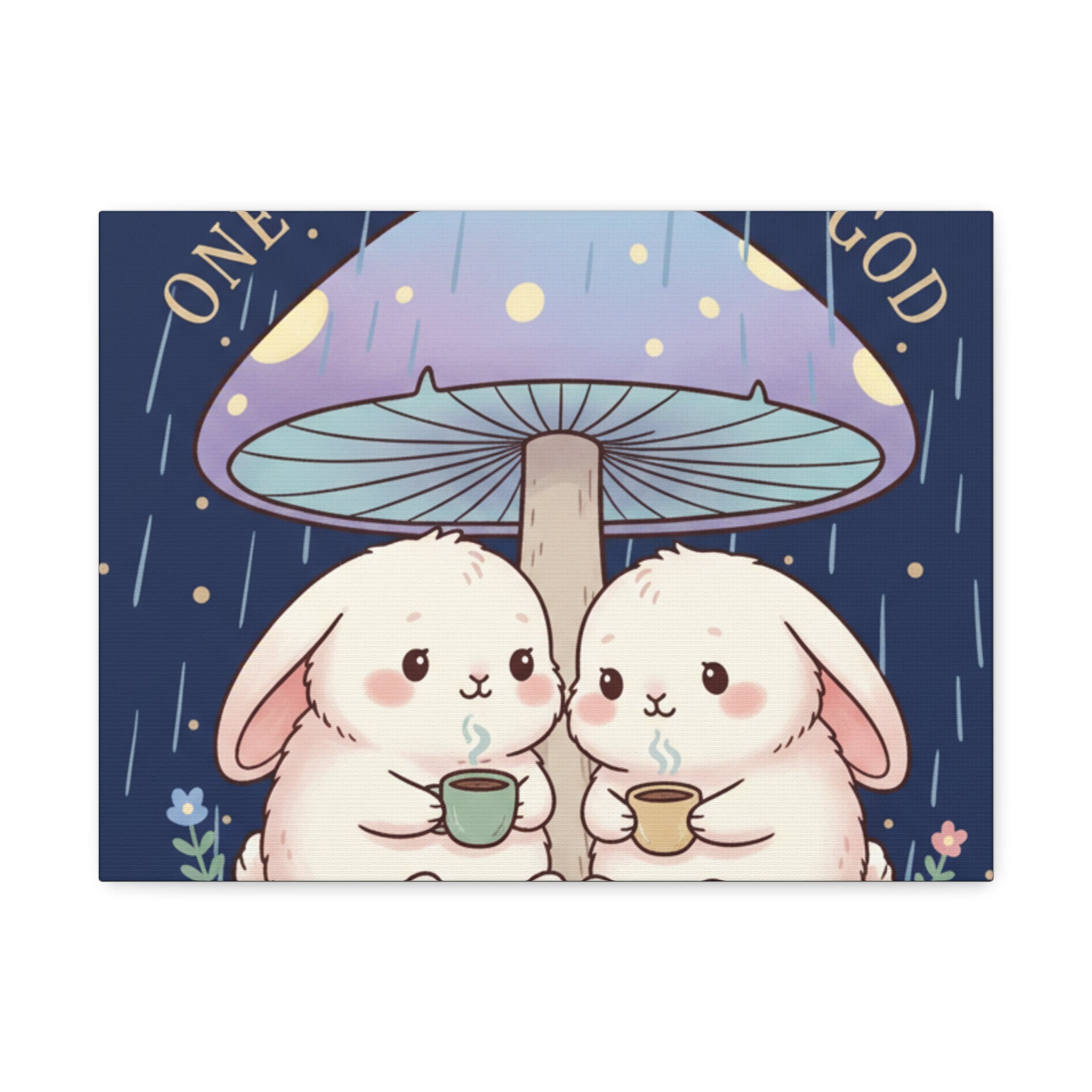 Two Cute Bunnies Canvas Print – One Nation Under God