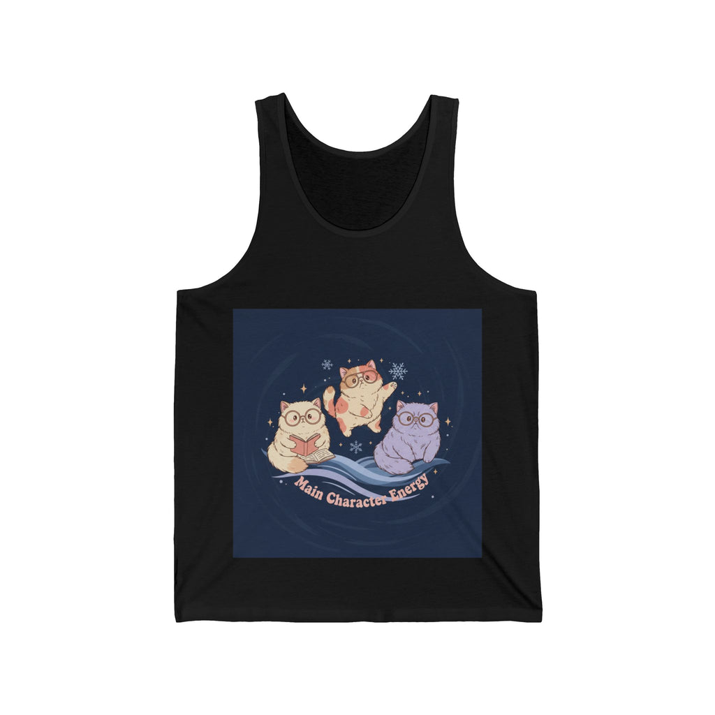 Cats With Glasses Tank Top – Main Character Energy