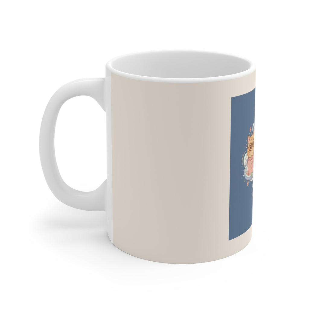 Cats With Glasses Mug 11oz – Coffee and Confidence