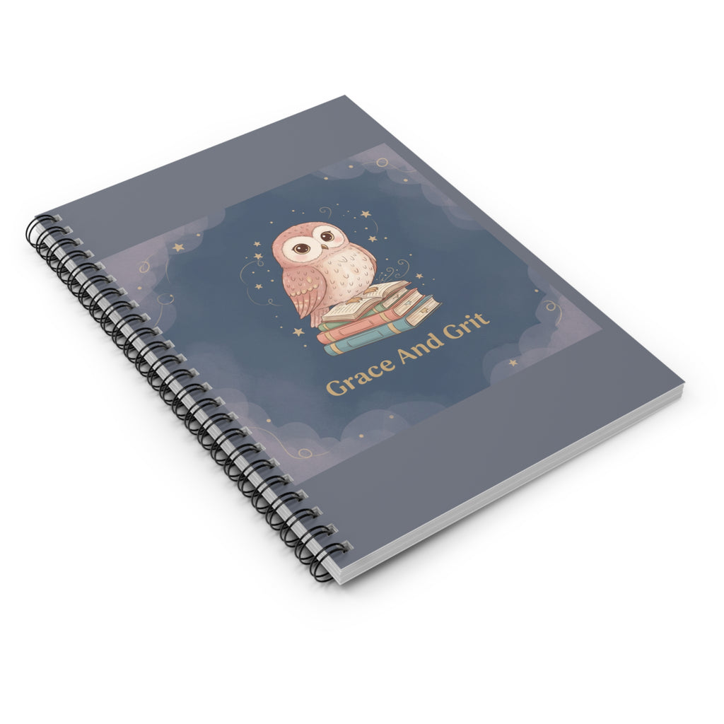 Owl Spiral Notebook – Grace and Grit
