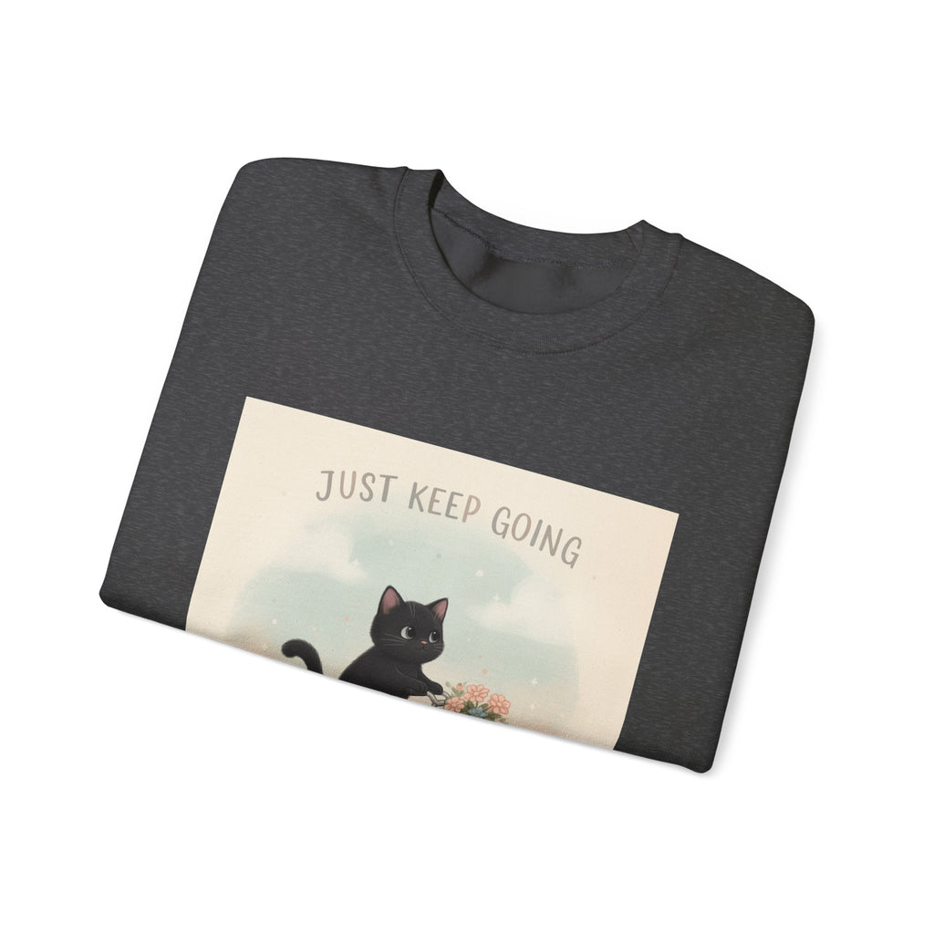"Design" Black Cat Crewneck | College Girl Gift | Fashion | KayKay Classics