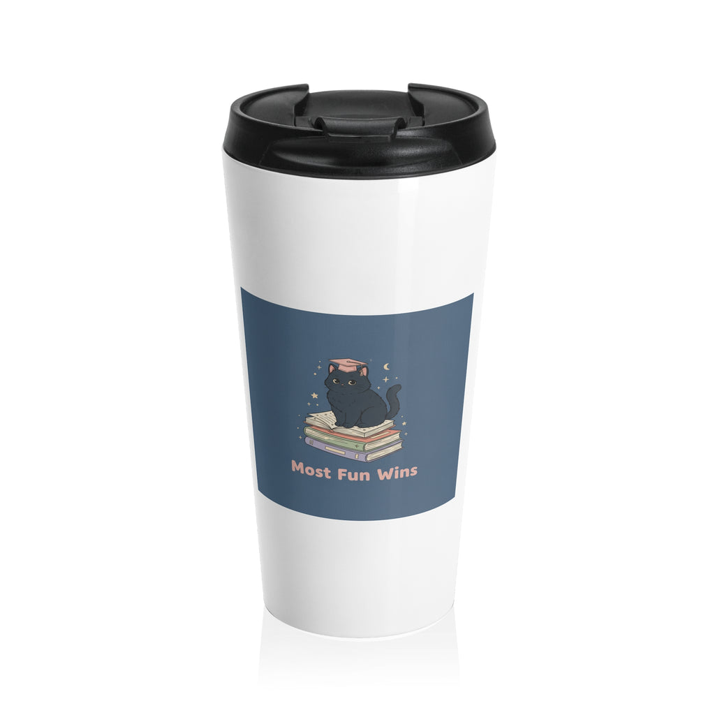 Black Cat Travel Mug – Most Fun Wins