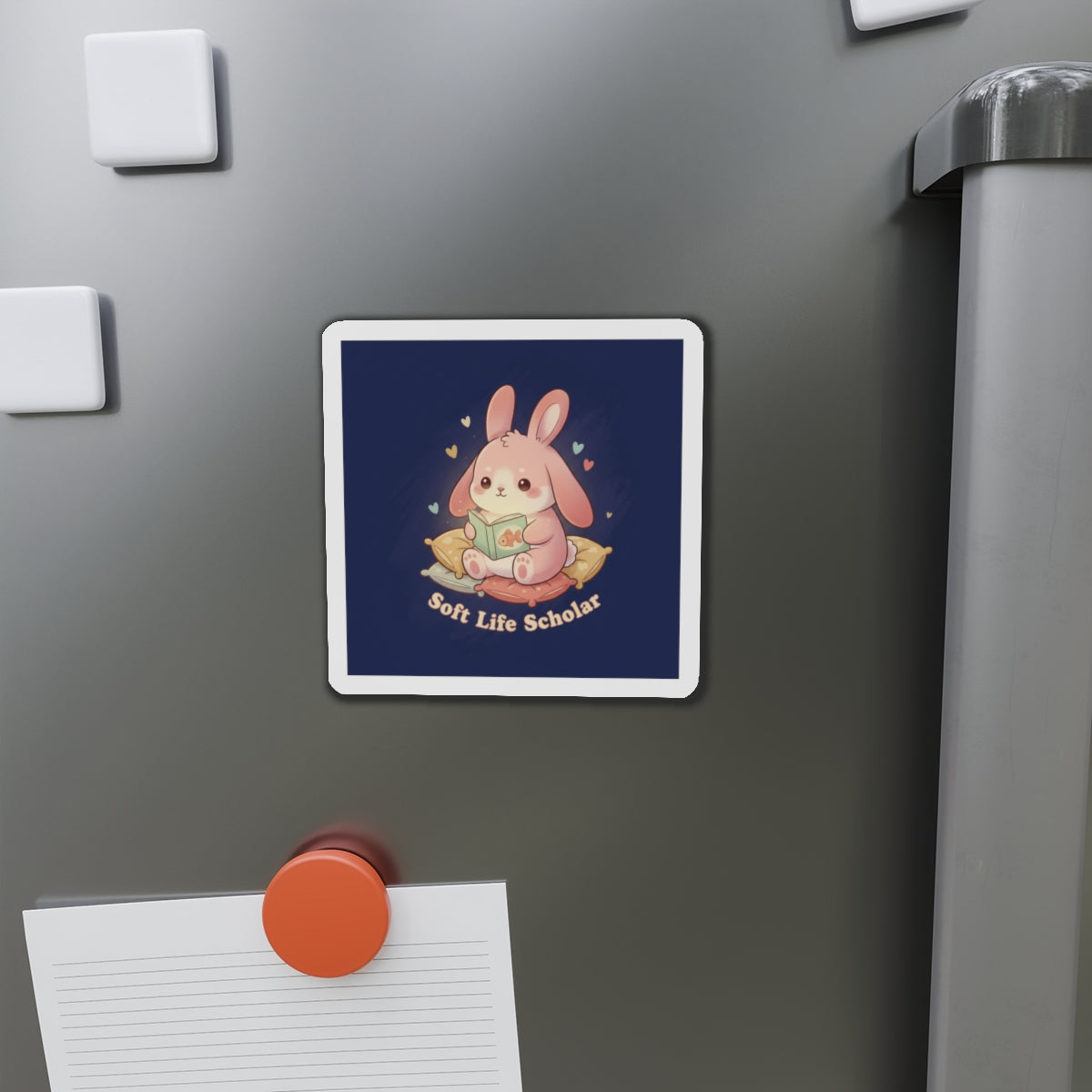 Bunny Die-Cut Magnet – Soft Life Scholar