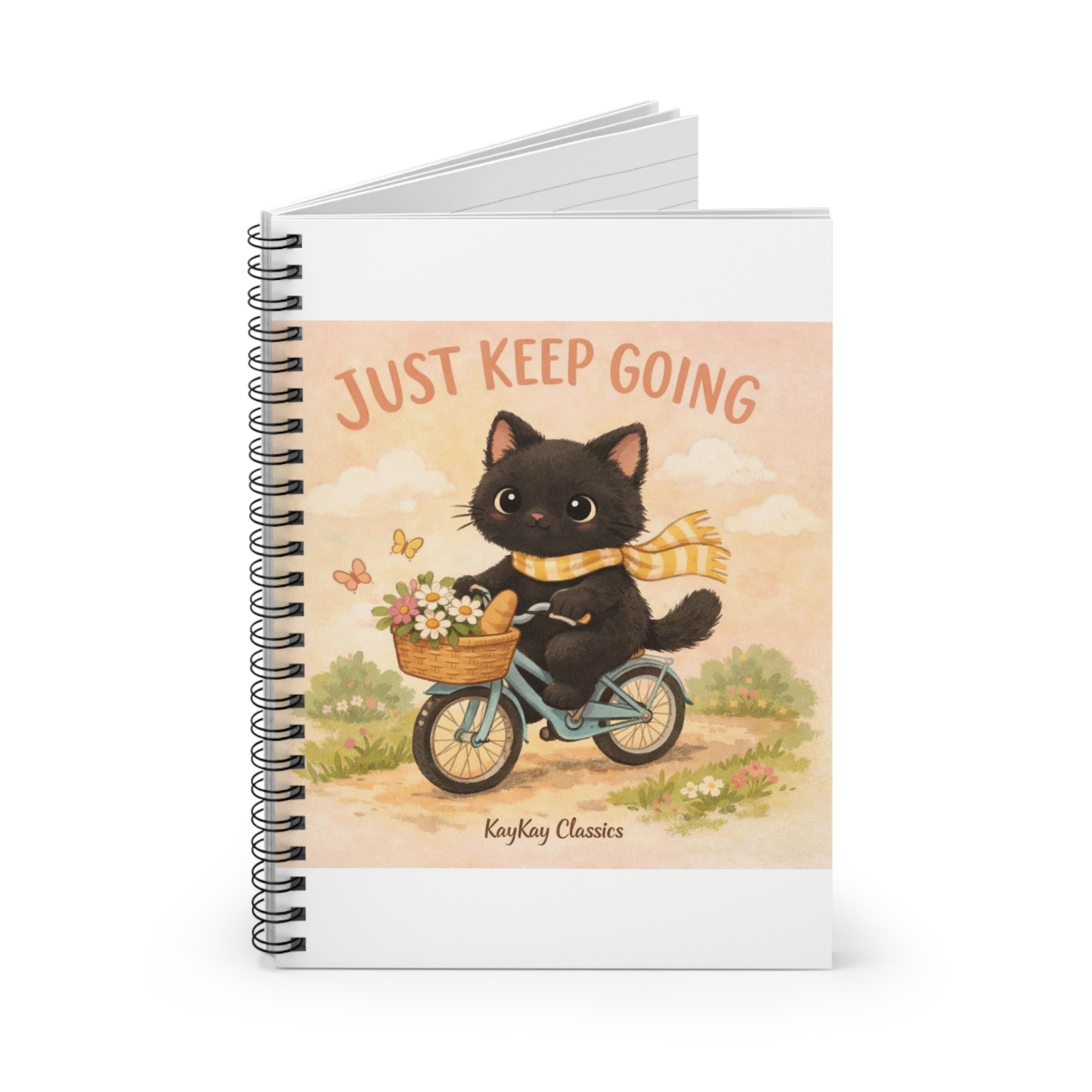 JUST KEEP GOING Spiral Notebook